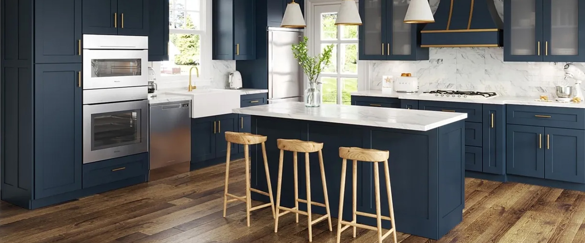 Modern luxury kitchen designed by Longo Kitchen and Bath