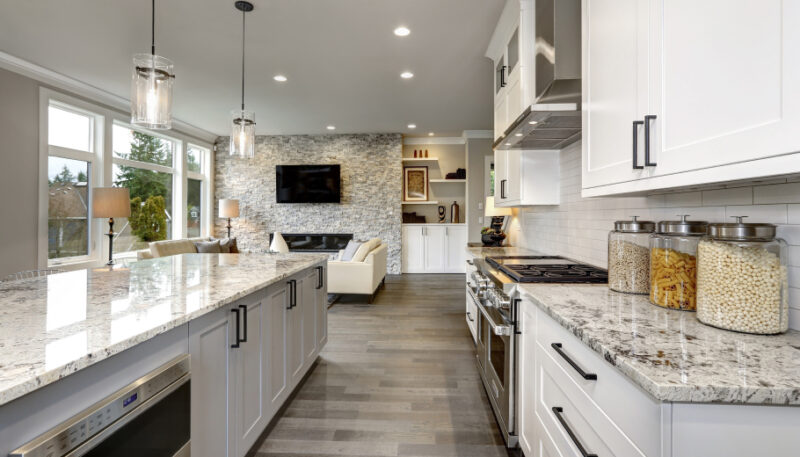 Light minimalist kitchen with clean lines