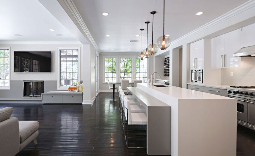 Minimalist small space kitchen with smart storage