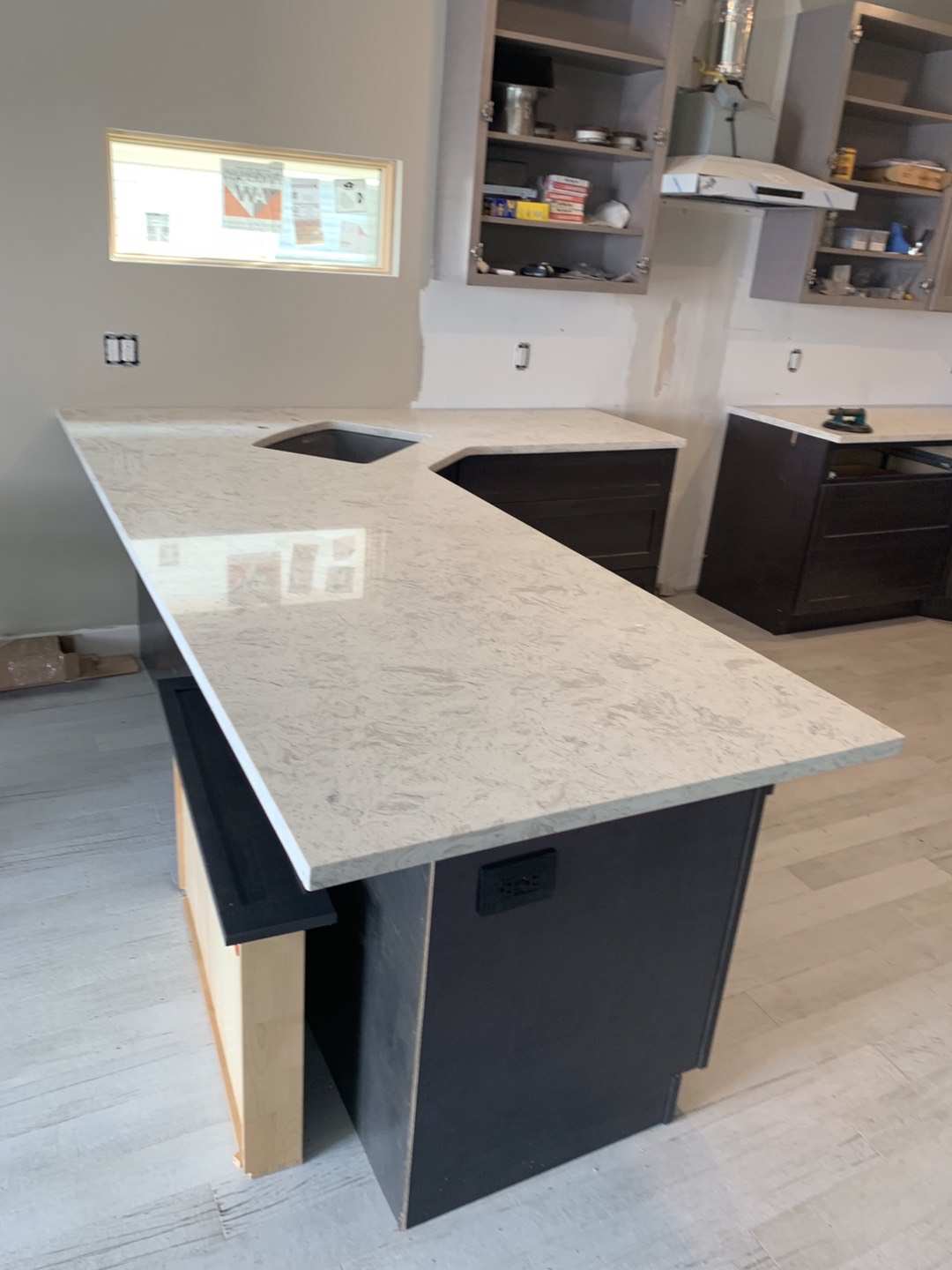 Bathroom tile and finish samples in showroom