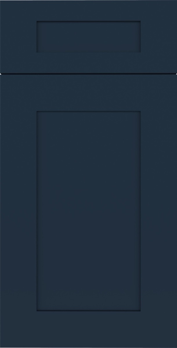Blue Shaker cabinet door sample in deep navy