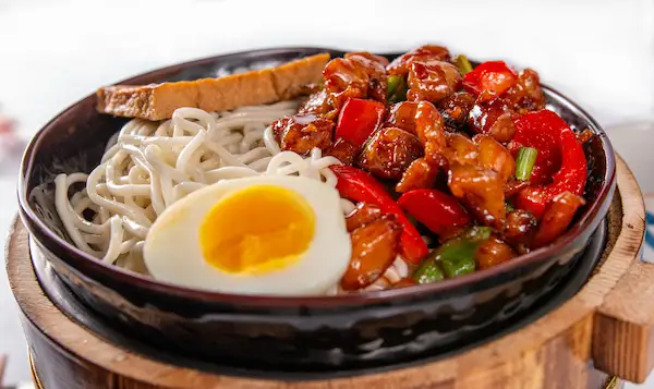 Handcrafted dumpling dish